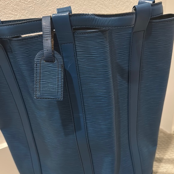 Louis Vuitton blue Epi randonnee bag - Picture 2 of 9